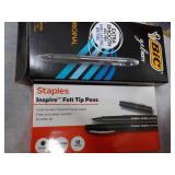 Bic and Staples Pens...