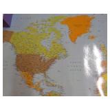 33 x 50" World Wall Map...