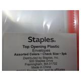 Staples Top Opening Plastic Envelop...
