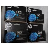 4 HP 923 Cyon Ink Cartridges...