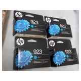 4 HP 923 Cyon Ink Cartridges...