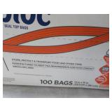 Ziploc 100 bags 2 Gallon size...