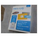 Pres-a-Ply 250 Sheets 1"x 2 5/8" La...