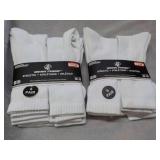12 Pair White Wear Proof Athletic S...