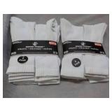 12 Pair White Wear Proof Athletic S...