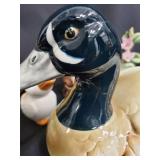 Ceramic Duck Figurines (Lot of 8) - Decorative Bird & Floral Accessories