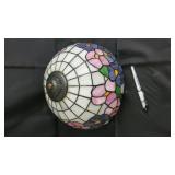 Floral Mosaic Stained- Lamp Shade - Dome Pattern