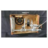 Fruit Press - Vintage Hand-Crank in Wooden Crate (California Quality Fruits Box)