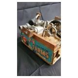 Fruit Press - Vintage Hand-Crank in Wooden Crate (California Quality Fruits Box)