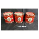 Prince Albert Crimp Cut Long-Burning Pipe Tobacco Tin (Lot of 3)