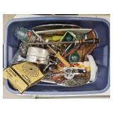Assorted Kitchen Tools & Gadgets in Blue Tote
