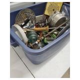 Assorted Kitchen Tools & Gadgets in Blue Tote