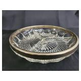 Crystal Cut Glass 6-Piece Dessert Set: Pedestal Compote, Lidded Sugar Jar, Bowls