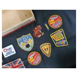 Dutch Masters Cigars Box with Vintage Patch Collection - ABC Triplicate Club, WIBC, Union Jack