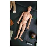 Vintage G.I. Joe Action Figure Lot with Army Manual, Gear & Clothing