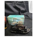 Vintage Mantel Clock, Tussy Soap Medallion, Oval Soap, Red Fire Engine, Aftershave Bottle