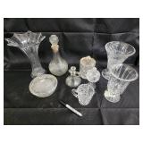 Crystal Glassware Collection - Candlesticks, Decanters, Vases & More