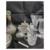 Crystal Glassware Collection - Candlesticks, Decanters, Vases & More