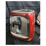 Red Toaster, White Iron, Orange Hot Pot, Beige Kitchen Tool (Lot of 4)