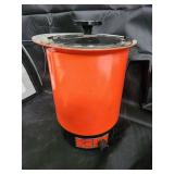 Red Toaster, White Iron, Orange Hot Pot, Beige Kitchen Tool (Lot of 4)