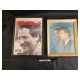 Autoweek Magazine Cover Framed Poster & Blue-Tone Portrait Print (2-Piece)