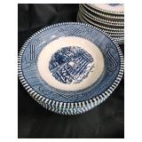 Blue Willow-Style Transferware Dinnerware Set - Assorted Plates & Accessories