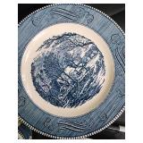 Blue Willow-Style Transferware Dinnerware Set - Assorted Plates & Accessories