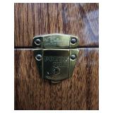 Porta File Personal File Safe Cabinet Wood Finish - Air Lok Humidor Box & Black Storage Box