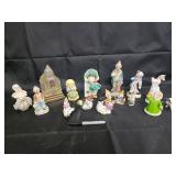 Royal Copley Vintage Ceramic Figurines - Nativity, Clown, Hammond, Indiana Souvenir