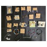MODWARD Two-Disc Earrings on Card, Medjugorje Pendant & Assorted Jewelry
