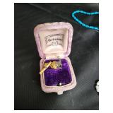 Martinsons Jewellers Ring Box & Assorted Jewelry - Necklaces, Bracelets, Earrings