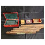 Grade Measuring Device - Wooden Rails & Vintage Boxes