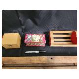 Grade Measuring Device - Wooden Rails & Vintage Boxes