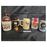 Vintage Beer Steins & Glassware Lot (Lot of 5)