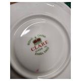 Time Porcelain China Claremont Japan Teacups & Saucers Teapot Set - Floral Borders