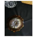 Vintage Floral China & Carnival Glass Collection - Germany Marked & Iridescent Pieces