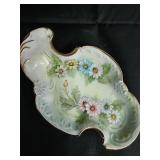 Vintage Floral China & Carnival Glass Collection - Germany Marked & Iridescent Pieces