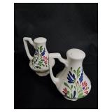 Shofu China Occupied Japan Floral Plates, Hawaii Souvenir Plates, Creamers & Filigree Center Dish