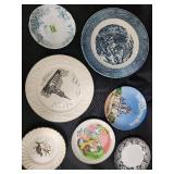 Assorted Collectible Plates (Lot of 7) - Wedgwood Malverne, Disney World, Currier & Ives