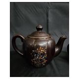 Made in Japan Ceramic Vase Set - Celadon Blue Vases (3) & Brown Floral Teapot & Green Teapot