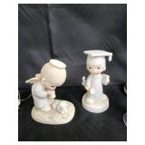 Assorted Porcelain Figurines & Ornaments - Snow Globe, Birthday Bell, Lantern, Garden Decor