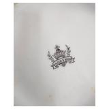 A Gift From FTD White Ceramic Creamer & Pitcher Set on Embossed Plate (Made in China)