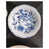 Blue Danube Flow Blue Porcelain Mugs & Creamers Set - Made in China