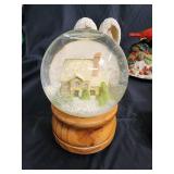 Assorted Ceramic Figurines, Snow Globe & Porcelain Keepsakes - Vintage Collectibles
