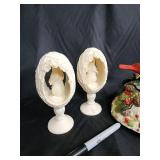 Assorted Ceramic Figurines, Snow Globe & Porcelain Keepsakes - Vintage Collectibles