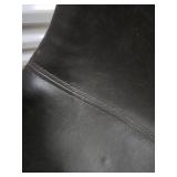 Counter Stool - Black Leatherette Seat, Metal Frame