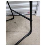 Counter Stool - Black Leatherette Seat, Metal Frame