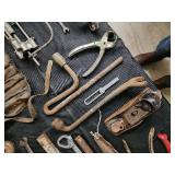 Vintage Rusty Hand Tools Collection - Wrenches, Pliers, Drill Bits & More