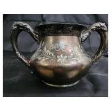 Barbour Silver Co. Quadruple Plate Tea Set - Floral Engraving & Decorative Plate