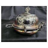 Barbour Silver Co. Quadruple Plate Tea Set - Floral Engraving & Decorative Plate